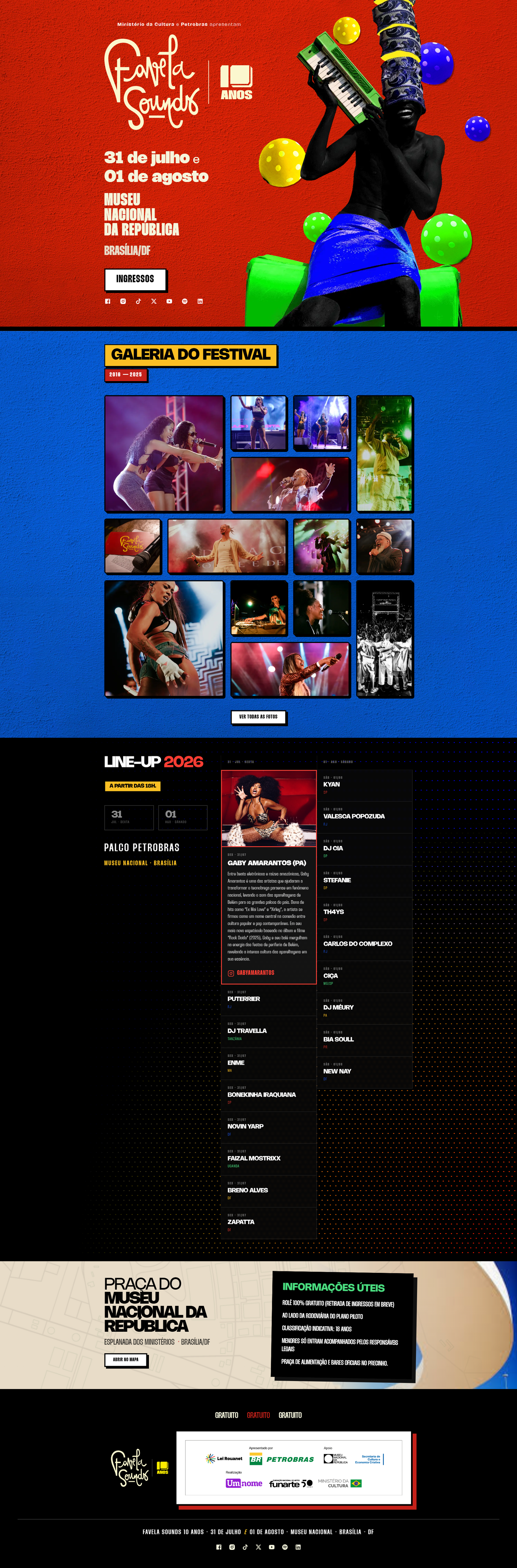 Favela Sounds Landing Page